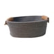thumbnail image 1 of Cesta de almacenamiento tejida de algodón, cesta de frutas, práctica cesta de Picnic, cesta de Picnic para aperitivos, frutas, vacaciones, granja, año Gris S, 1 of 5