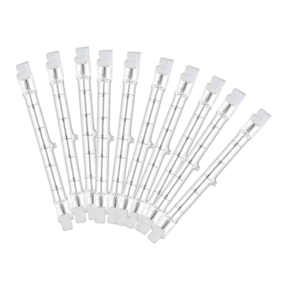 10 Tubos De Luz R7S Blanco Cálido 2800 K Tubos Halógenos Para Seguridad En El Trabajo Estilo D