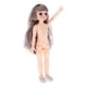 thumbnail image 5 of 28cm Ball Jointed Girl Doll Body DIY Flequillo De Pelo Liso Gris, 5 of 5