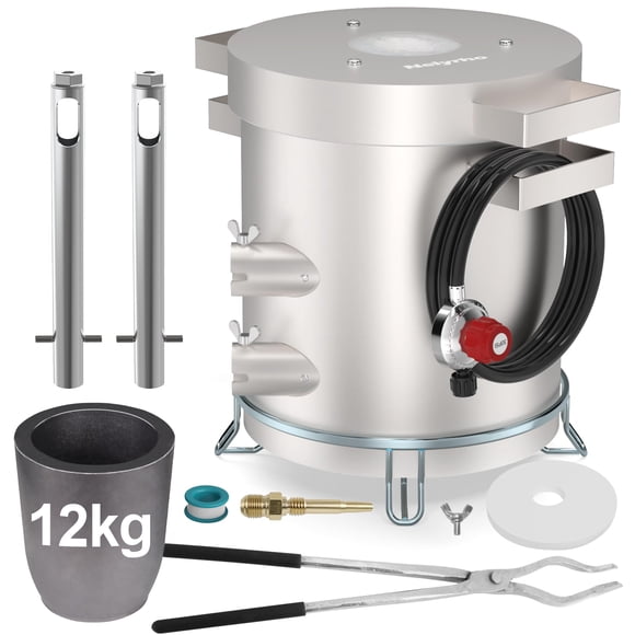 Horno Nelyrho de 12 kg y 2500 °F – Kit de Fundición con Propano
