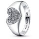 thumbnail image 1 of Anillo Pandora Radiant Heart Pave Signet, 1 of 2