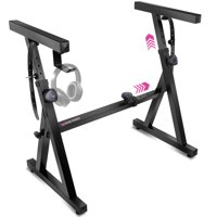 Soporte Para Teclado Liquid Stands Z Style Ajustable Negro