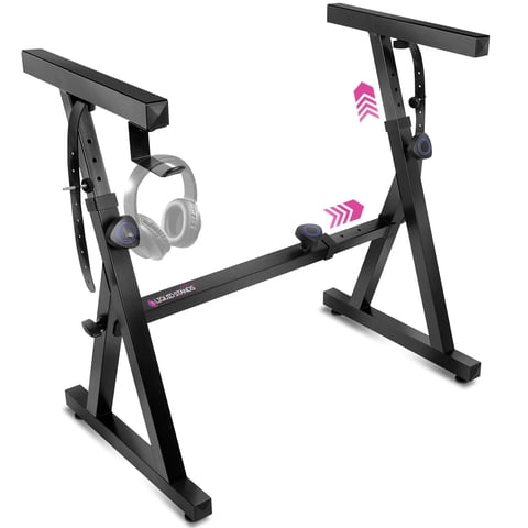 Soporte Para Teclado Liquid Stands Z Style Ajustable Negro