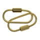 thumbnail image 2 of 2/6 Piezas De Latón Con Cierre De Tornillo Llavero Anillos Creativos Anillos Colgantes Artesanales 2 Piezas, 2 of 5