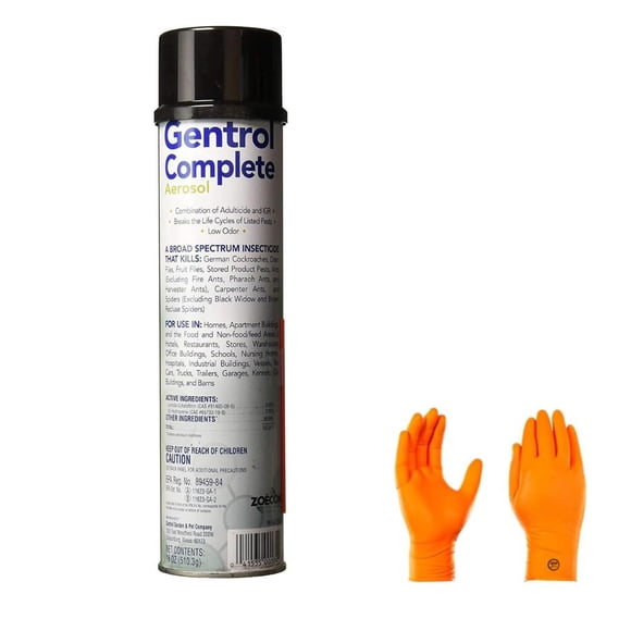 Insecticida Gentrol Complete 532 ml con guantes y tarjeta de identificación