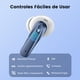 thumbnail image 5 of VEATOOL P91 Auriculares Inalámbricos, Auriculares Bluetooth V5.4 Estéreo con Micrófonos de Cancelación de Ruido, 60 Horas de Reproducción, Estuche Mini con Pantalla LED Dual, 5 of 7
