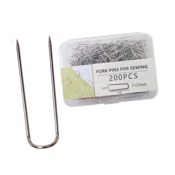 Coser U Pins Pins de horquilla para acolchar Pins de U Pins Posicionamiento de aguja Multipropósito Multipurework para clases de elaboración de la esc 200 piezas