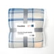 thumbnail image 3 of Frazada Polar-Sherpa Estampada 2 P Tartan Azul, 3 of 3