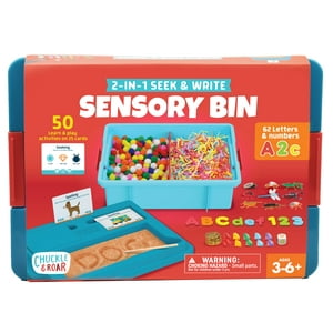 Papelera Sensory Bin Chuckle & Roar Tactile Learning Para Niños Pequeños Con Almacenamiento