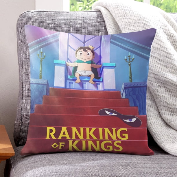 Ranking of Kings Fundas de almohada de terciopelo con tema, regalos de funda de almohada, decoración para el hogar, cojín de lanzar, regalo de cumpleaños para fans y parejas.40*40cm.