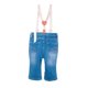 thumbnail image 2 of Jeans Bebé Niña Flare Forrado con Suspensores Azul, 2 of 3