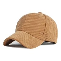 Ezn - Gorra 100% Algodón Cotelé Jockey Unisex Clásico Casual Caqui Única