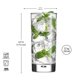 thumbnail image 3 of Gafas Highball Home Essentials & Beyond, color rojo, 500 ml, juego de 4, 3 of 9