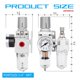 thumbnail image 3 of Lubricador regulador de filtro de aire comprimido NANPU 1/4 NPT, 3 of 7