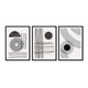 thumbnail image 1 of Set de Cuadros Abstracto Contraste con Marco Negro, 1 of 1