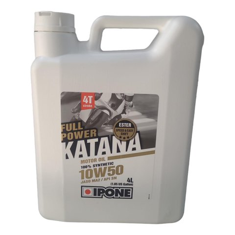 Aceite Moto Ipone 10W 50 Katana Full Sintetico 4L Original