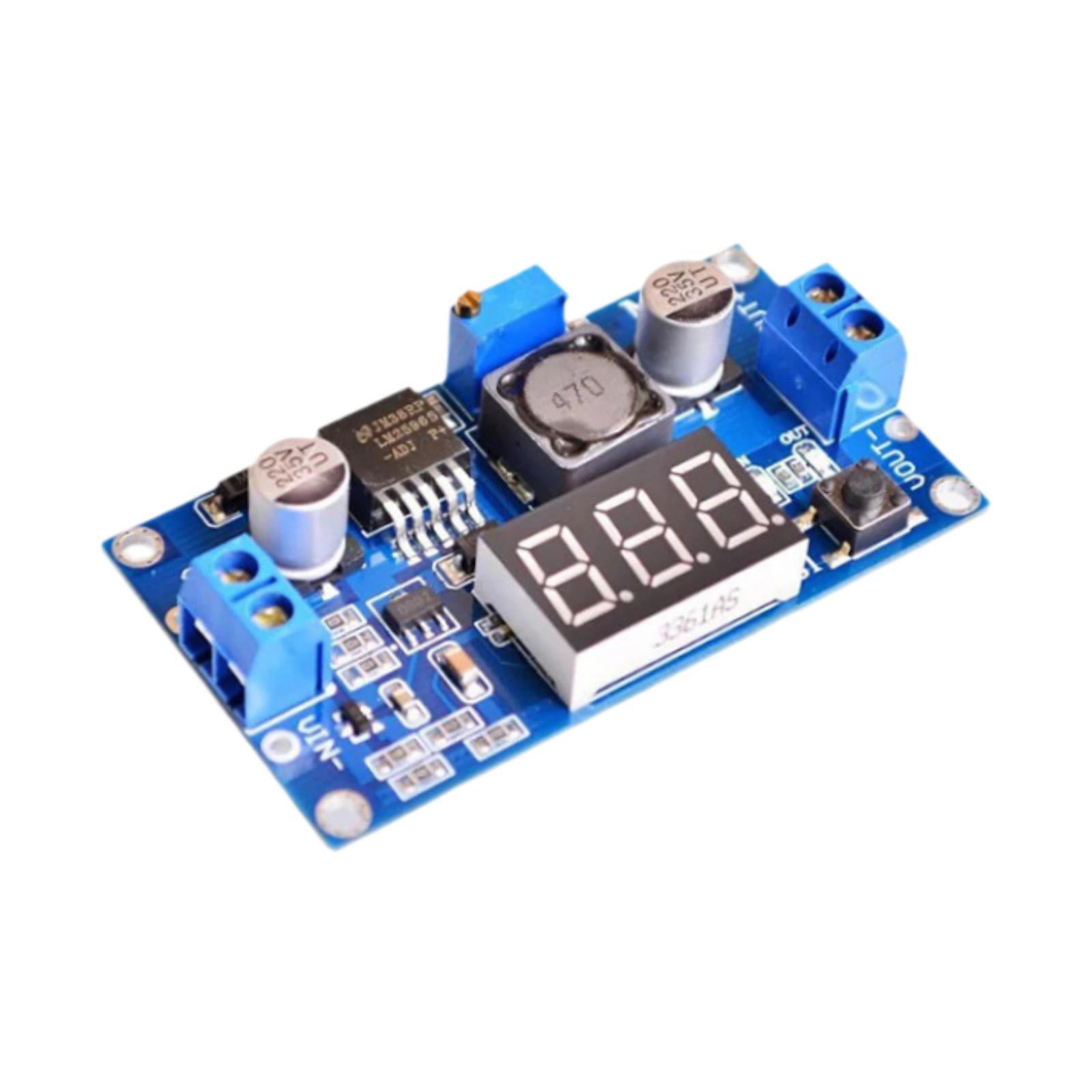 Ioensy - Módulo Reductor Con Pantalla, Versátil, Ajustable, Confiable, Salida De 1,25 V A 37 V