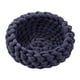 thumbnail image 3 of Cesta De Cama De Punto De Algodón Para Gatos, Redonda, Hecha A Mano, Cómoda Para Perros Peque?os, Cachorros, Azul Oscuro, 3 of 5