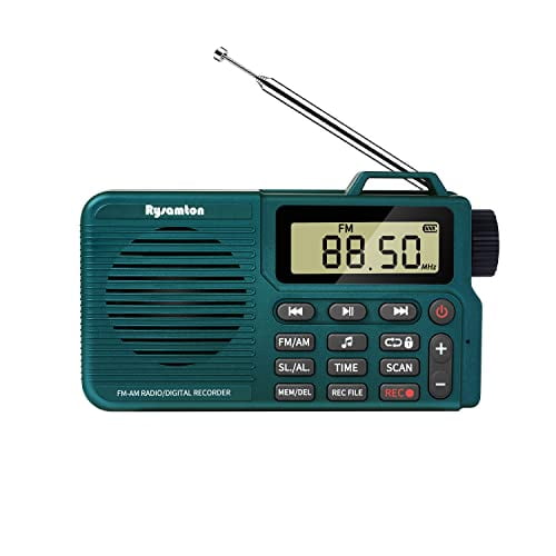 Rysamton Portable Am/fm Radio, Registrador De Radio Digital
