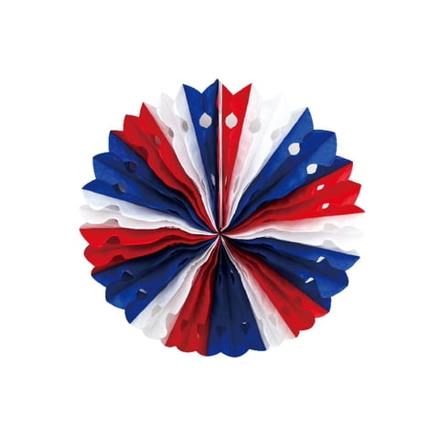 Genérico - Adorno Decorativo Redondo 20 Cm Diseño Bandera Chile