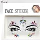 thumbnail image 1 of 5.71*5.91inch Sexy Face Sticker Rhinestone Tattoo Sticker Flashy False Tattoo Women's Party Eyebrow Sticker Decoration DIY Jewelry Tattoo Sticker, 1 of 3