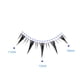 thumbnail image 4 of Pestañas postizas Emotao, estilo manga, cosplay, estilo japonés, 5 pares, 4 of 7