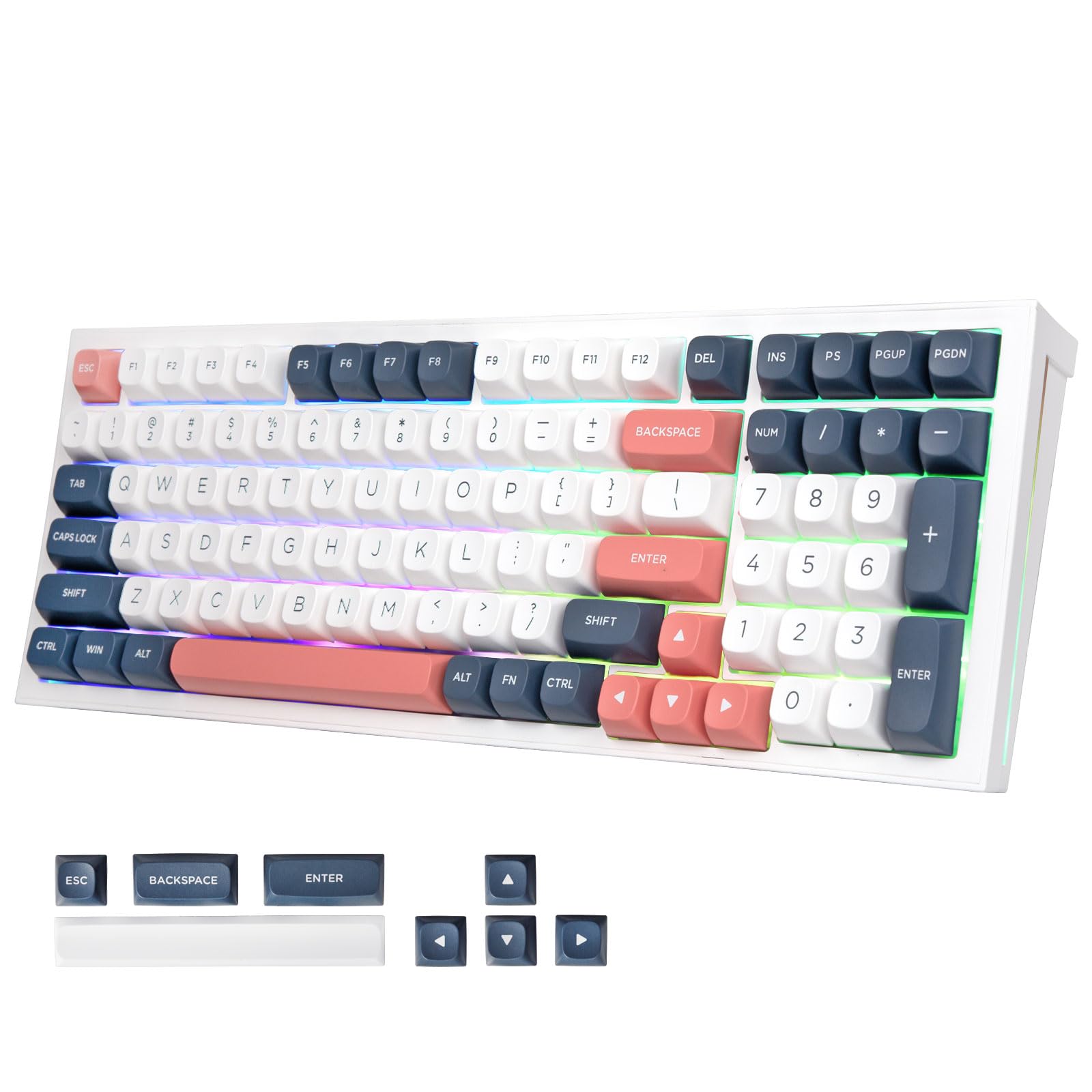 Teclado Mecánico Inalámbrico Para Juegos Redragon K723 Creamy, Interruptores Lineales Prelubricados Intercambiables