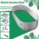 thumbnail image 2 of Cama de jardín elevada TATAANTY de metal galvanizado de 120 x 60 x 30 cm, paquete de 2, 2 of 7