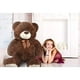thumbnail image 2 of Oso de peluche gigante Teddy Bear HollyHome, 90 cm, color chocolate, 2 of 3