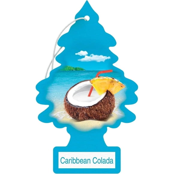 Ambientador para coche con aroma a colada caribeña LITTLE TREES