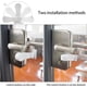 thumbnail image 4 of Cerradura de palanca para puerta a prueba de niños, 4 cerraduras de seguridad para bebés y niños con adhesivo 3M para puertas y ventanas (blanco), 4 of 6
