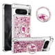 thumbnail image 1 of Funda Para Google Pixel 8 Pro Con Brillo Líquido, Protección Completa Y Soporte De Anillo Giratorio, 1 of 4