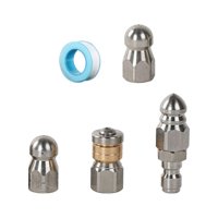 Ioensy - 4X Boquilla De Chorro De Alcantarillado, Limpiador De Drenaje De Alta Presión, Puntas De Limpieza De Acero