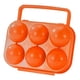 thumbnail image 3 of Caja Dispensadora De Huevos Con 6 Compartimentos, Ideal Para El Hogar, Senderismo Y Acampadas, Color Naranja., 3 of 5