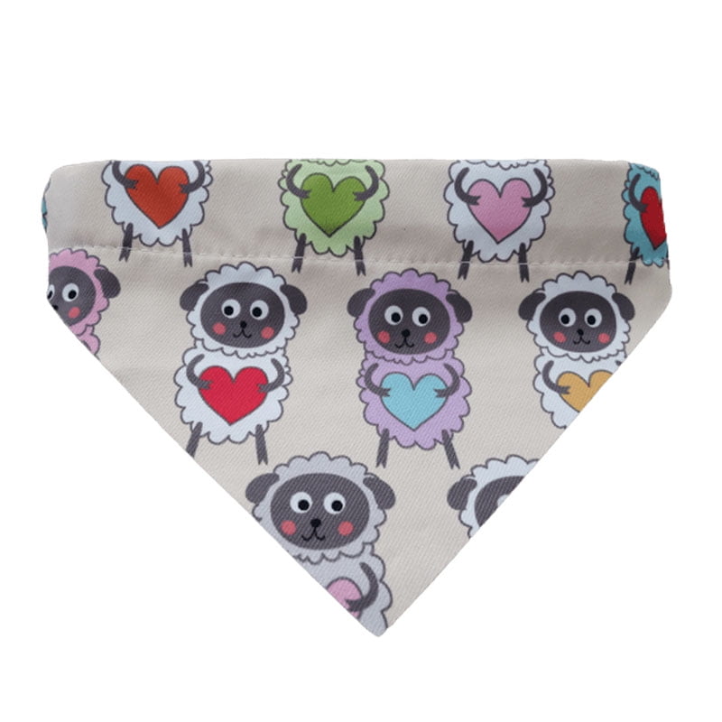 Bandana Collar Pañoleta Gatos Mascotas pequeñas S (Ovejas)