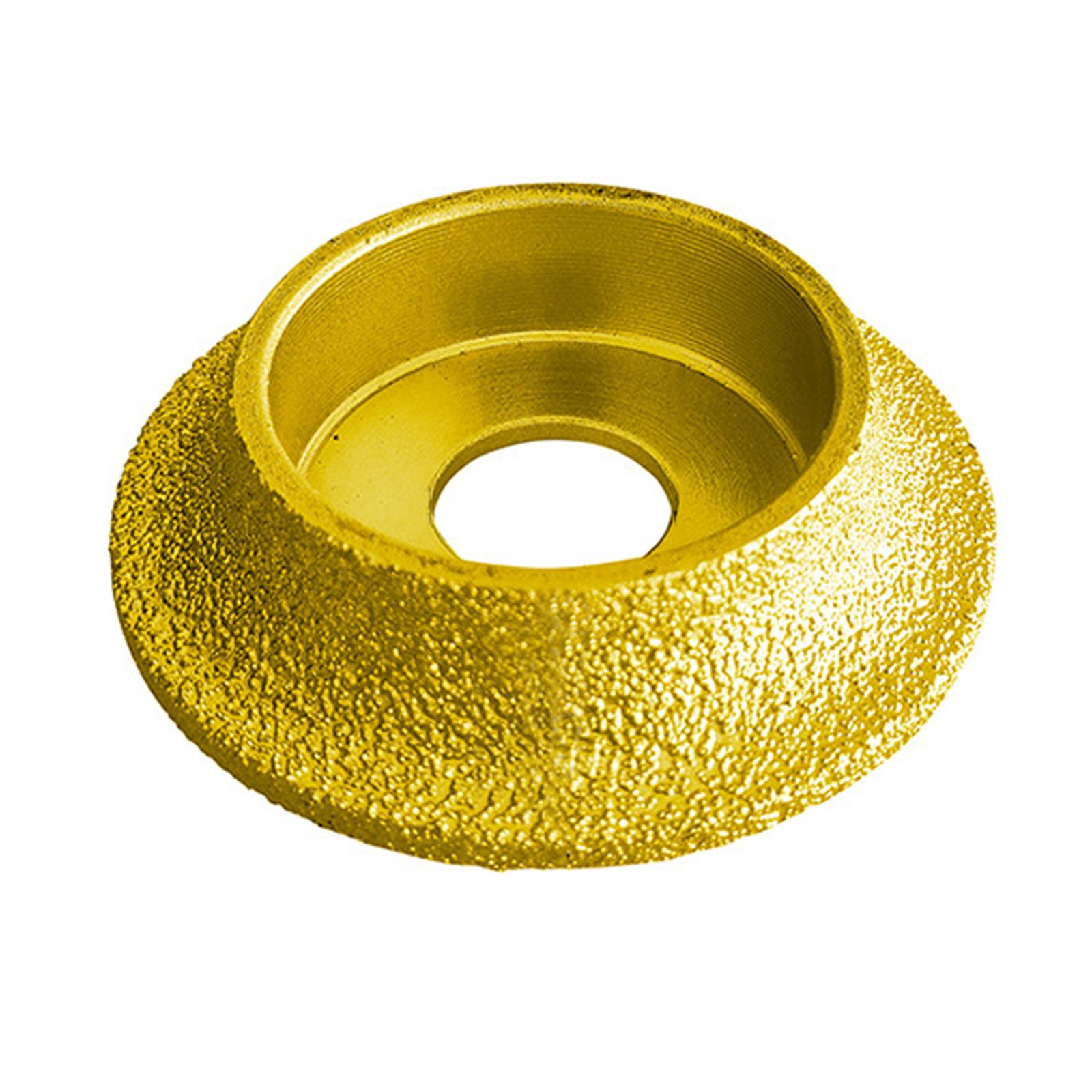 Magideal - Disco Abrasivo Para Muela De Hormigón, Lado Francés, Herramienta De Biselado Con Cabezal De Molienda De 3 Pulgadas Y 75Mm Para Accesorios De Amoladora 15Mm