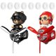 thumbnail image 1 of Ambientador para coche Dhocwuotl paquete de 2 Piloto oso negro/rojo, 1 of 6