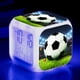 thumbnail image 1 of Reloj despertador pequeño con diseño de fútbol creativo y extraño, LED, colorido, que cambia de color, cuadrado, para estudiantes y niños, alarma silenciosa., 1 of 6