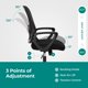 thumbnail image 4 of Silla OLIXIS Ergonómica de Respaldo Medio con Malla Ajustable Negra, 4 of 7