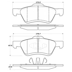 Powerstop - Pastillas Freno Para Auto Nxt-1047