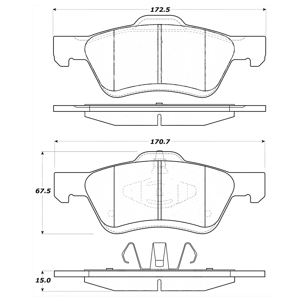 Pastillas Freno Para Auto Powerstop Nxt-1047