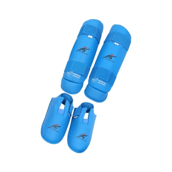 Espinilleras Para Kickboxing, Muay Thai, Para Niños, Protectores De Piernas Para Karate, Combate Y MMA, Color Azul