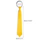 thumbnail image 2 of Corbatas con cremallera preanudadas para hombre INSPIRE CHIC, color sólido, formales y casuales, brillo de satén, amarillo, 2 of 5