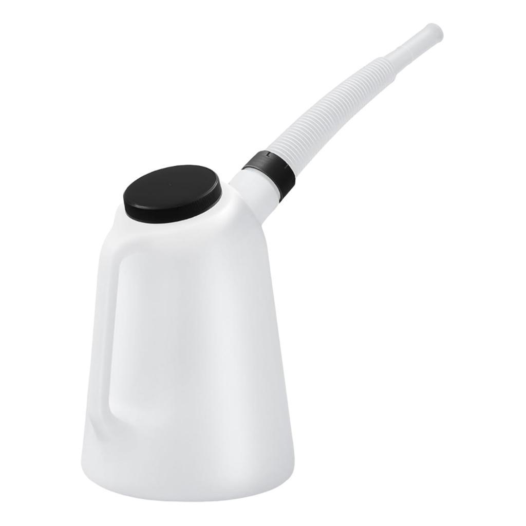 Magideal - Bidón De Aceite, Dispensador De Aceite Para Motor De Coche, Recipiente Medidor De Pp Con Cierre Y Escala De Medición Para Uso En Mantenimiento De Vehí 5 Litros