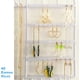 thumbnail image 3 of Organizador colgante para joyas, organizador de metal blanco para collares y pendientes, estantería para guardar joyas, pulseras, collares y pendientes, torre para joyería, C0079, 3 of 7