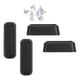 thumbnail image 1 of Paquete de 4 almohadillas para pies con perno inferior para maleta con tornillos, piezas de reparación ligeras, fácil instalación de repuesto de acces Estilo D, 1 of 5