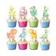 thumbnail image 1 of Adornos de Cupcake de Dinosaurios PC 24 uds – Decoración de Fiesta Lindo, 1 of 3