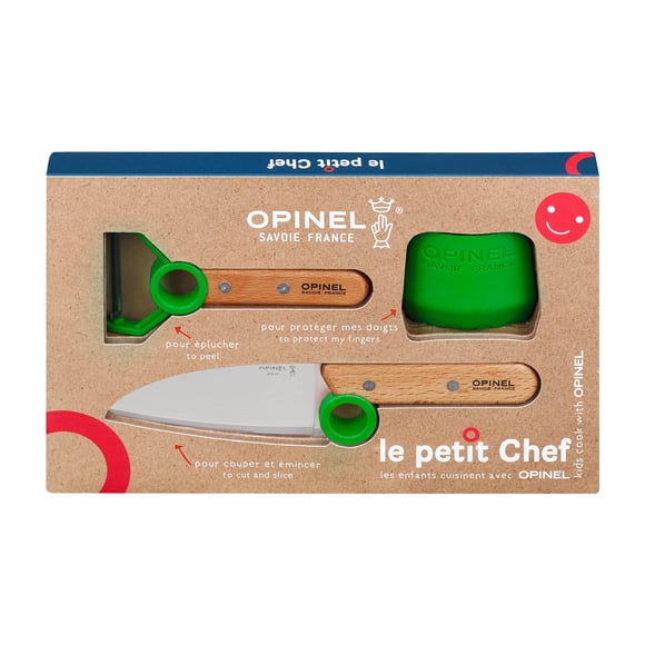 Set de cocina OPINEL Le Petit Chef cuchillo pelador y protector