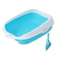 thumbnail image 2 of Caja De Arena Para Gatos Con Orinal De Lado Alto Para Mascotas Pequeñas Gatos De Interior Azul S 42x29x14cm, 2 of 4