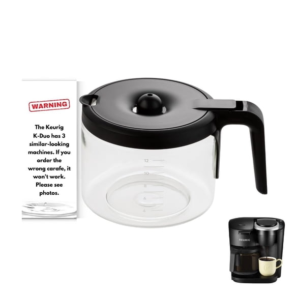 Jarra de repuesto para cafetera de 12 tazas para Keurig K-Duo ESSENTIALS